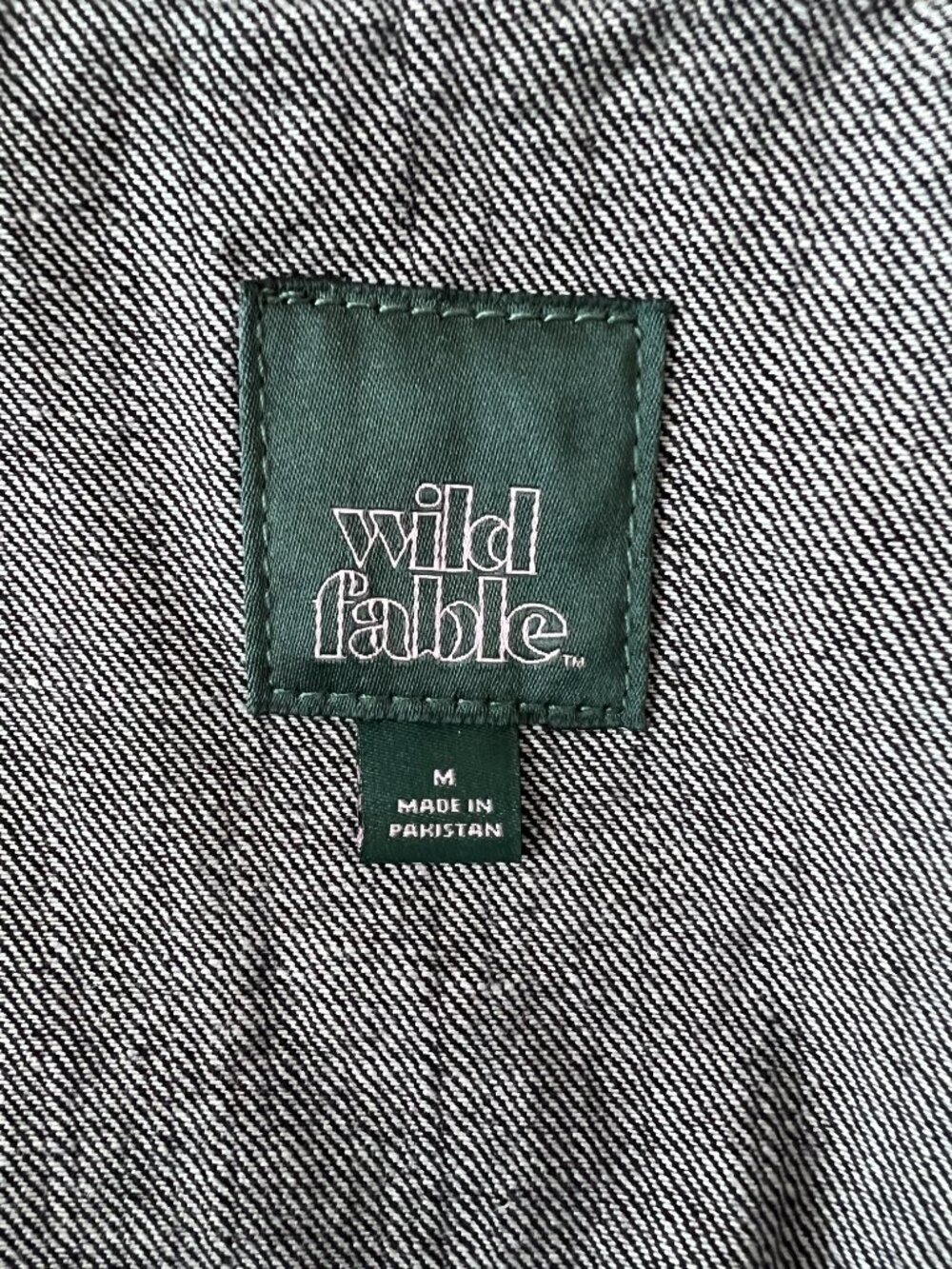 Wild Fable Dark Wash Cropped Denim Trucker Vest - Size Med - Picture 4 of 7